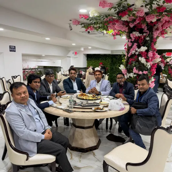 Long dinner-table conversations with friends